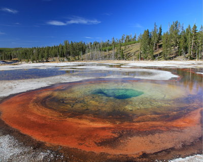 scenery hotpool Yellowstone