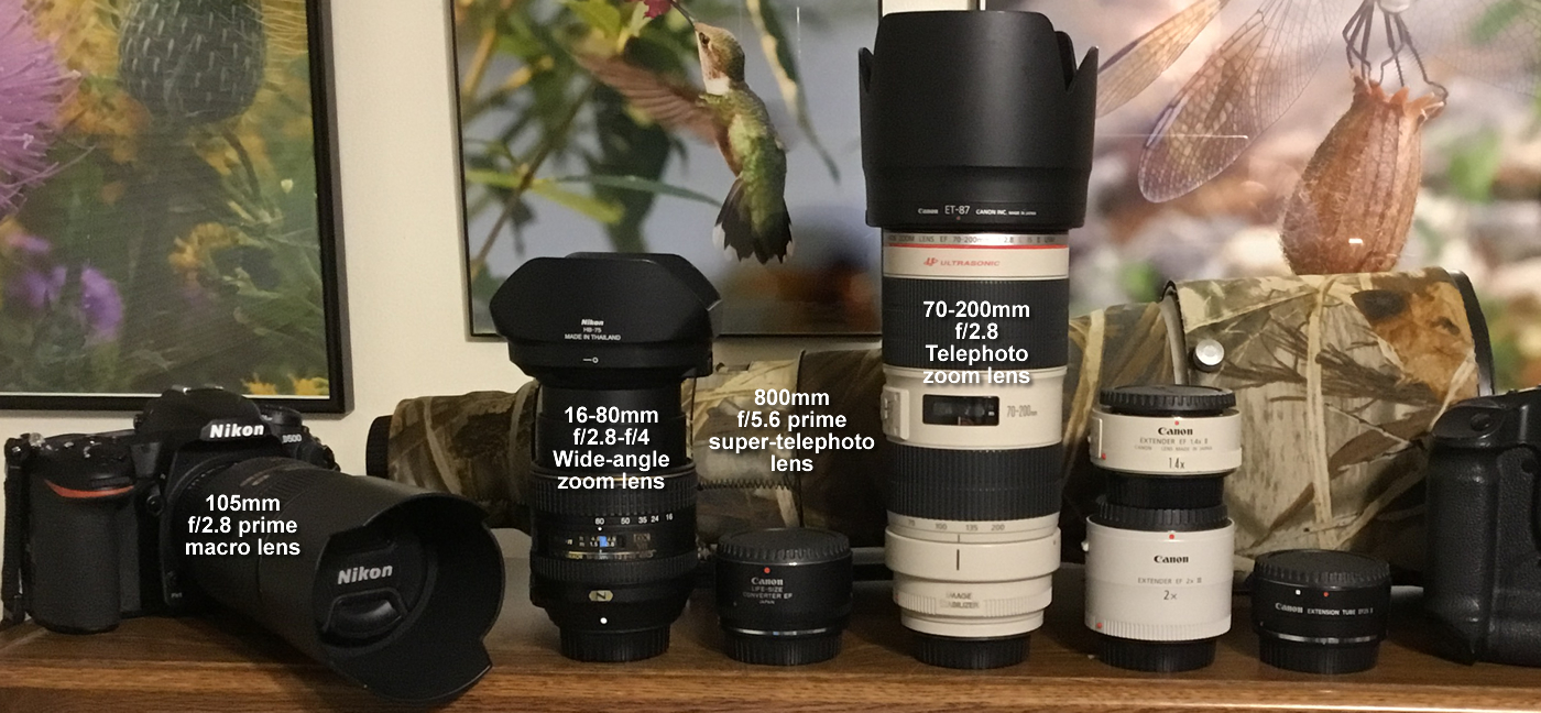 Wide-angle zoom and Prime telephoto
